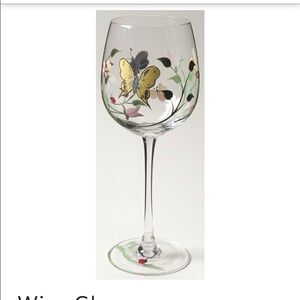 Butterfly medow by Lenox tall stemmed wine glasses